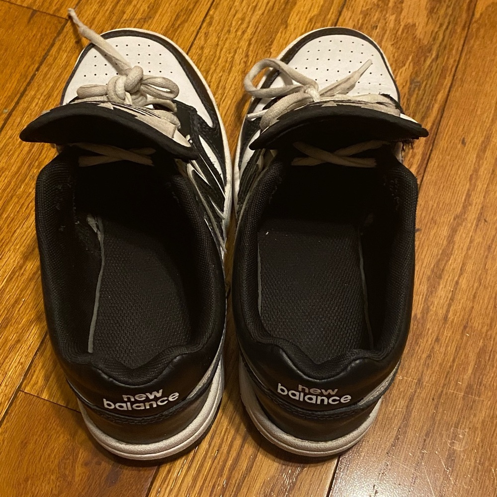 Women's New Balance 480 Black White Panda Low Top Sneakers Size 7 - Picture 3 of 5